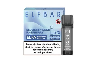 Elf Bar Elfa POD 2Pack - Blueberry Sour Raspberry 20 mg/ml, 1ks